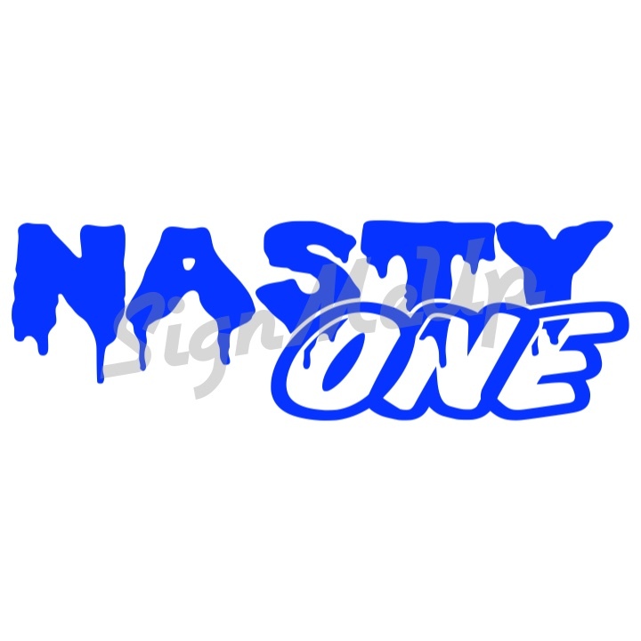 Nasty One 9×3 cool funny sticker decal for Car 4×4 Truck Hot Rod or Import Tuner