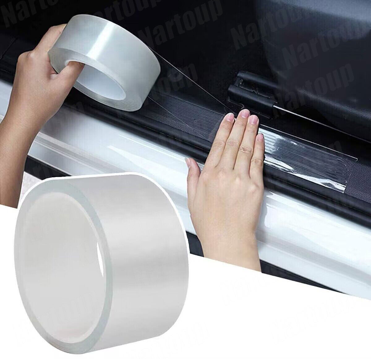 For Toyota CAR Door Plate Sill Scuff Covers Anti Scratch Decal Sticker Protector