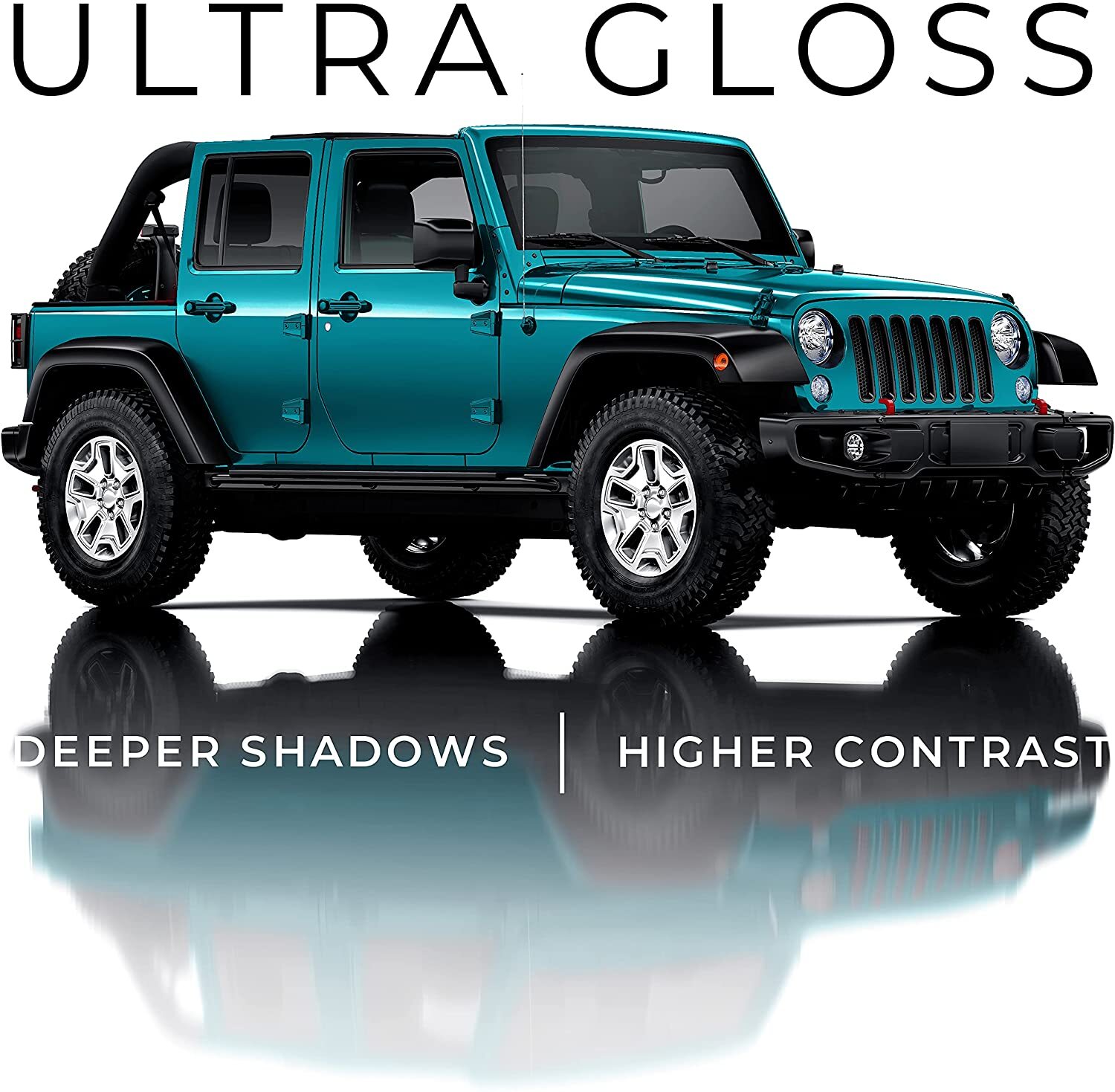 VVivid 2021 VVivid+ Ultra Gloss Miami Blue Vinyl Car Wrap Film | V421