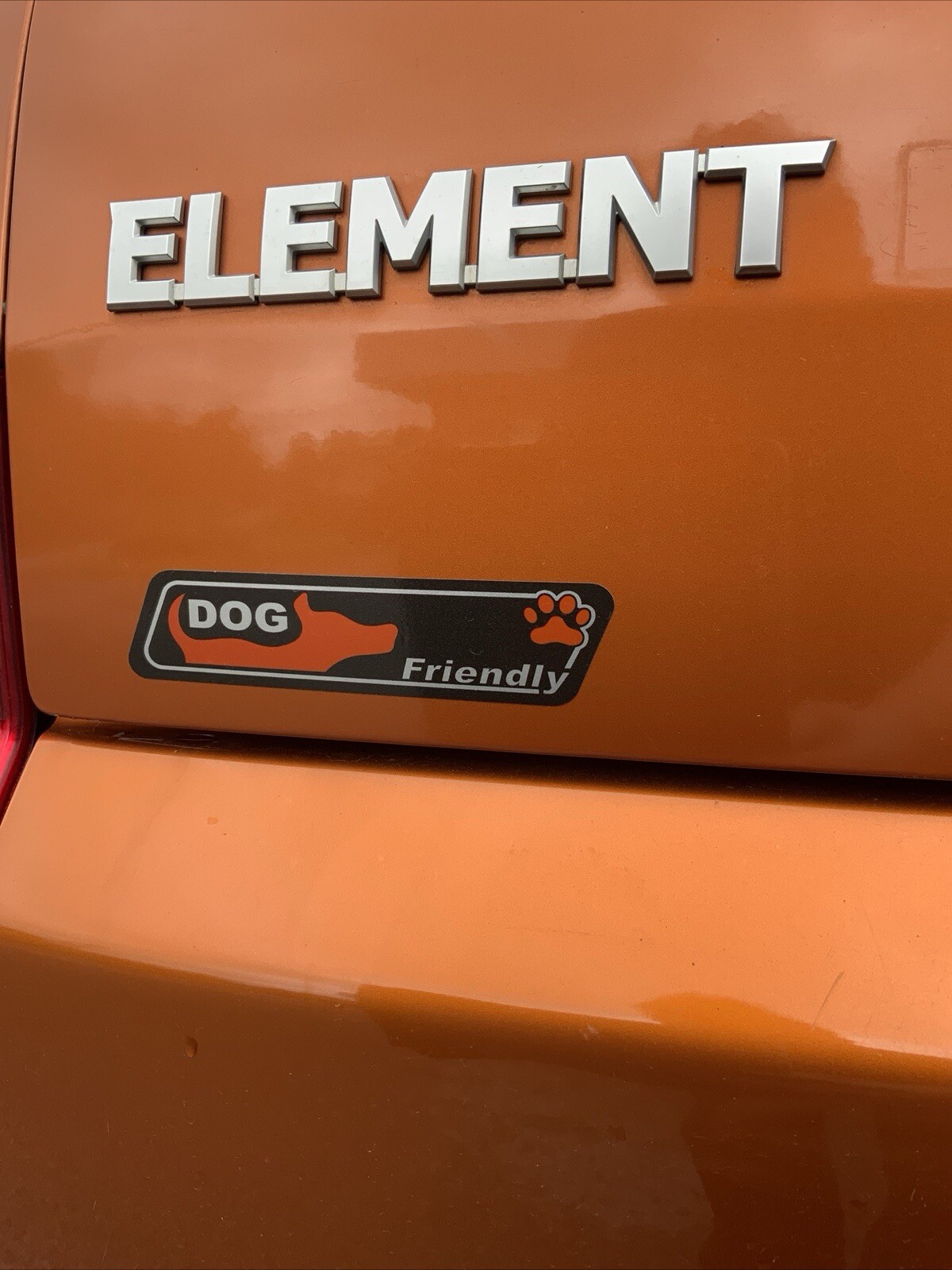 Honda Element Dog Friendly Sticker Reproduction Badge Kit Vinyl Replica Set Pet