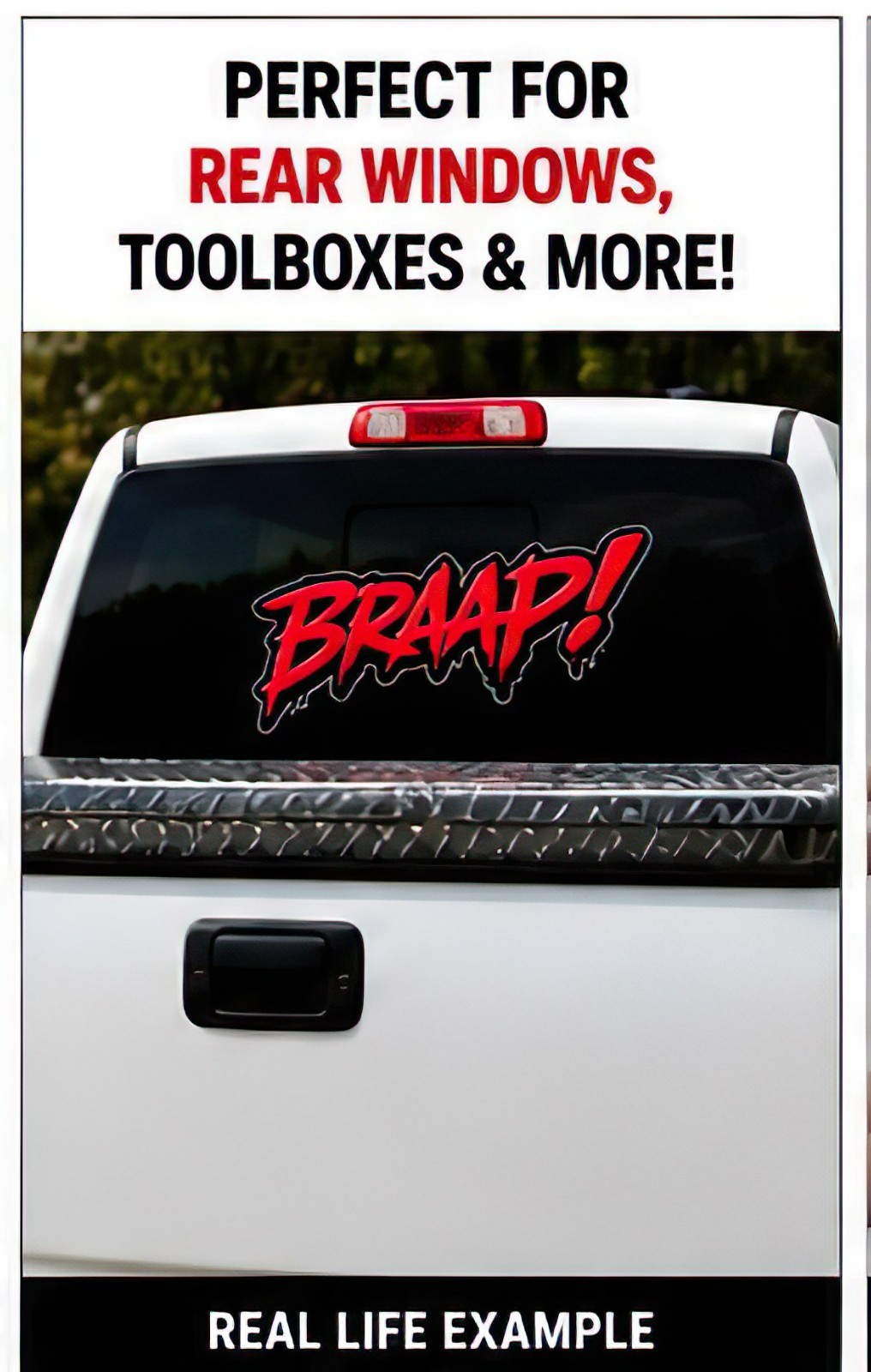 BRAAP! Motocross Vinyl Decal Graphic Dirt Bike Supercross Weatherproof Sticker