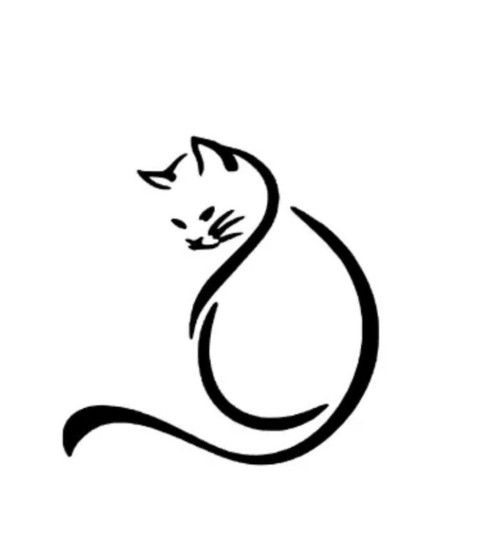 Cat Silhouette Pet Kitten Kitty Vinyl Decal Sticker Window Toolbox Truck Car