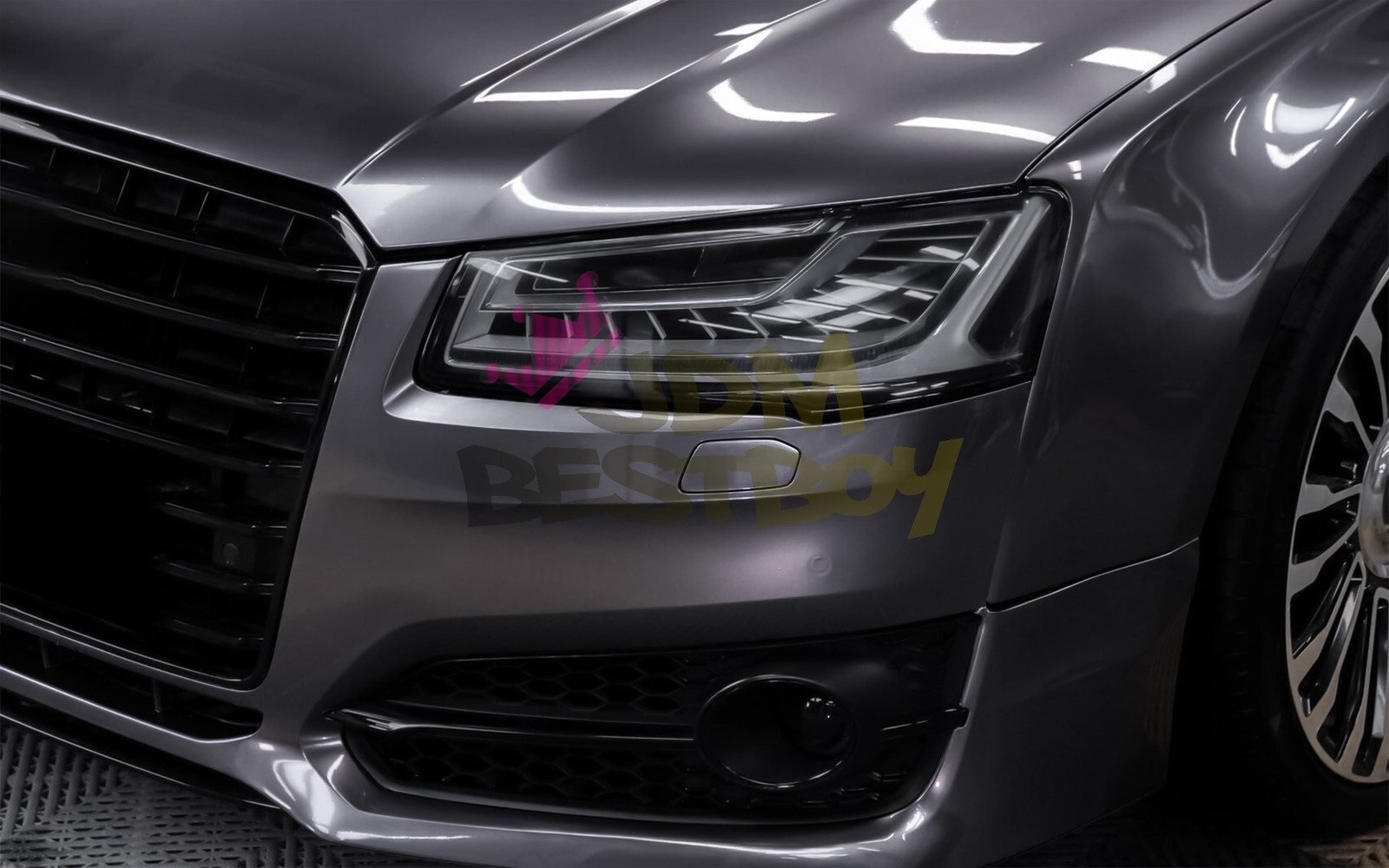 Liquid Metallic Crescent Gray PPF TPU Paint Protection Film Dry Wet Vinyl Wrap