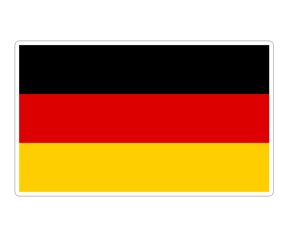 Pro Grade Germany Flag Sticker Bundesflagge Vinyl Decal UV Protection 1.5″ – 25″