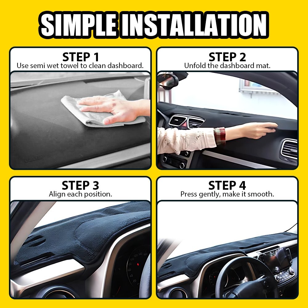Car Dashboard Cover Mat Pad For Toyota RAV4 2013-2018 Sunshield Non-slip 1-5X