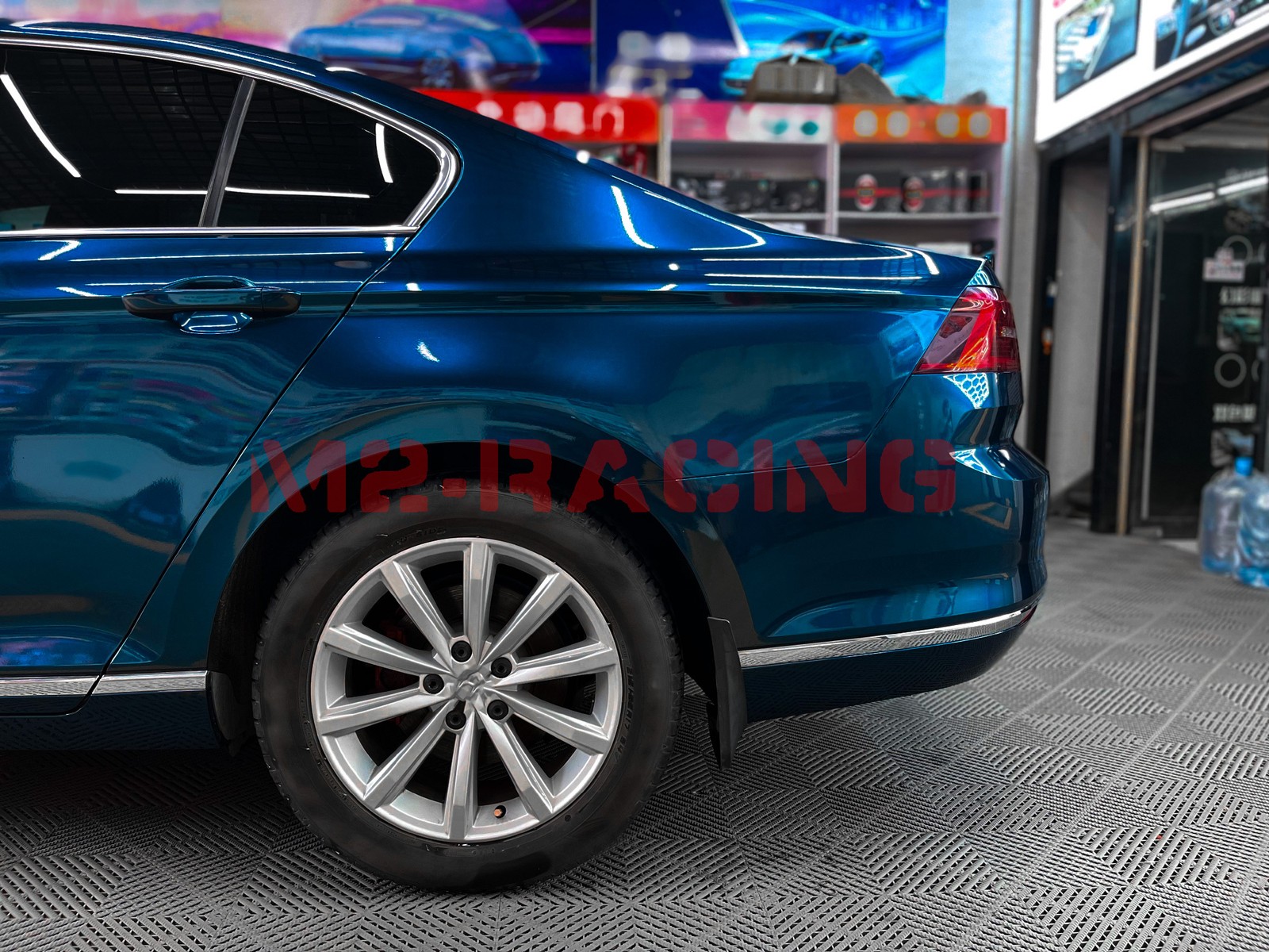 Gloss Metallic Diamond Blue PPF TPU Paint Protection Film Dry Wet Car Vinyl Wrap