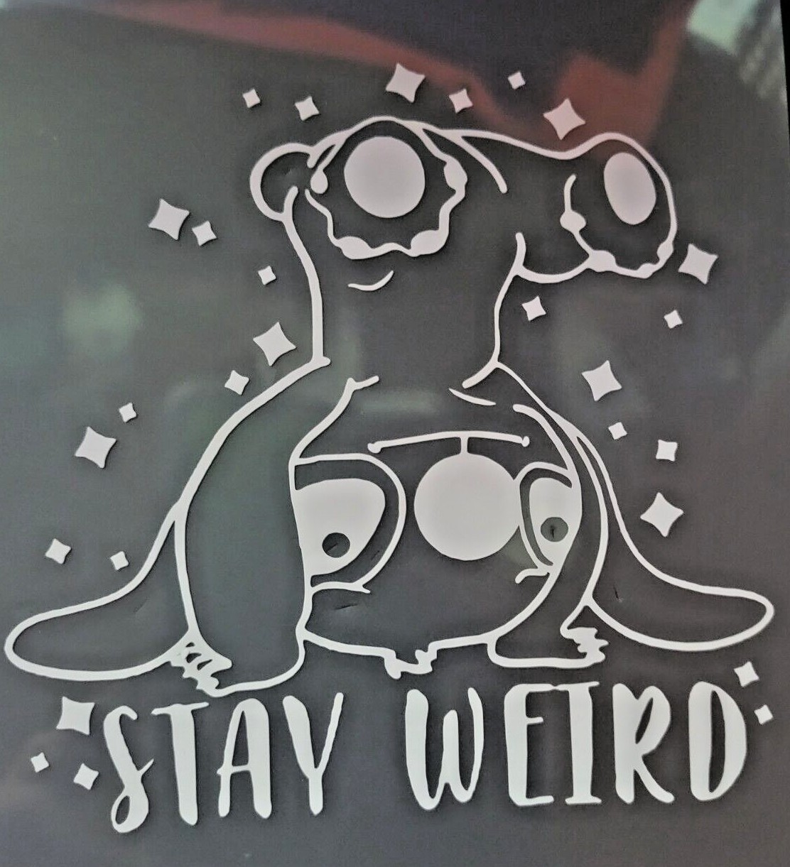 Lilo and Stitch ‘Stay Weird’ Vinyl Decal | Disney Sticker for Cars & Laptops