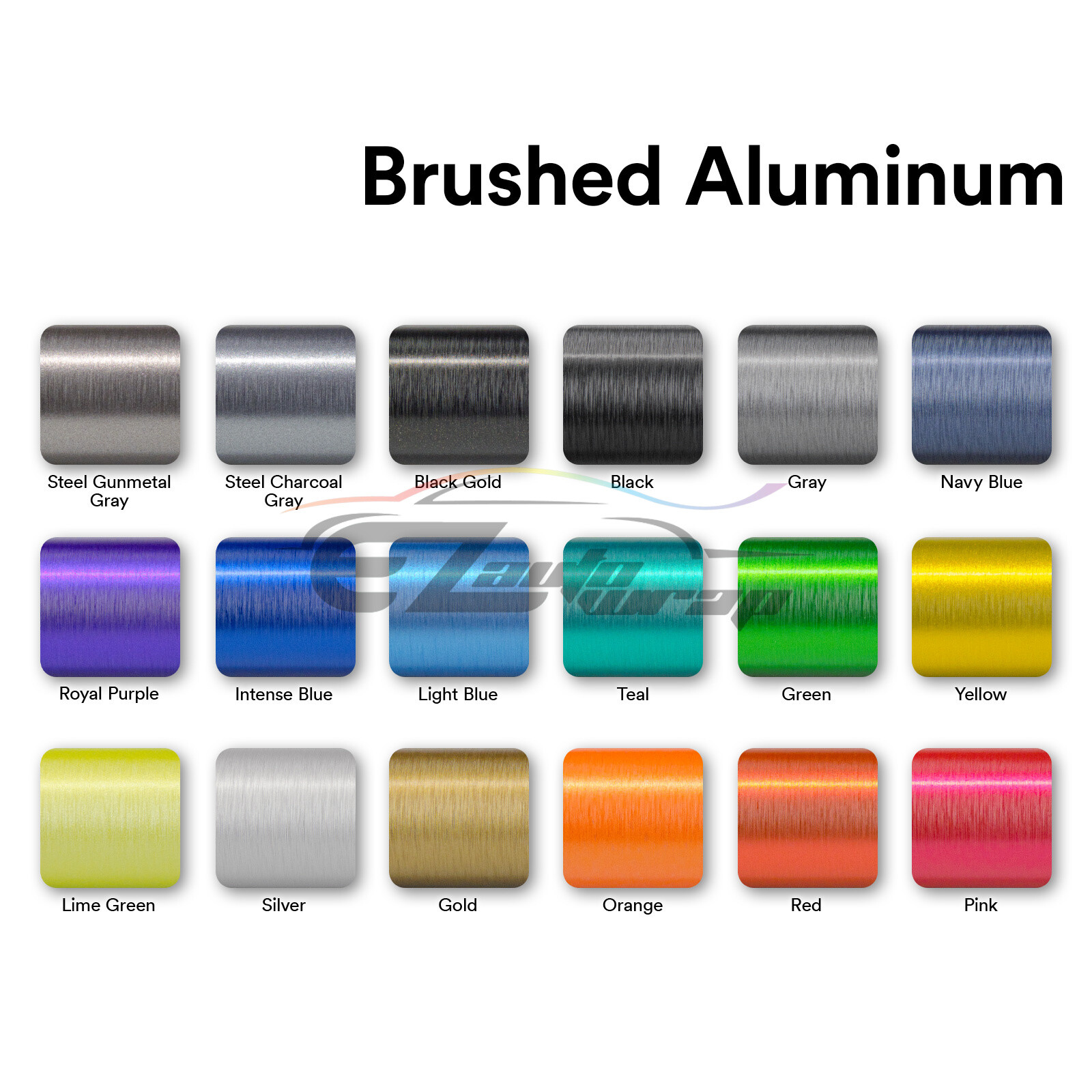 Premium Gold Brushed Aluminum Steel Vinyl Wrap Sticker Film Decal Air Release