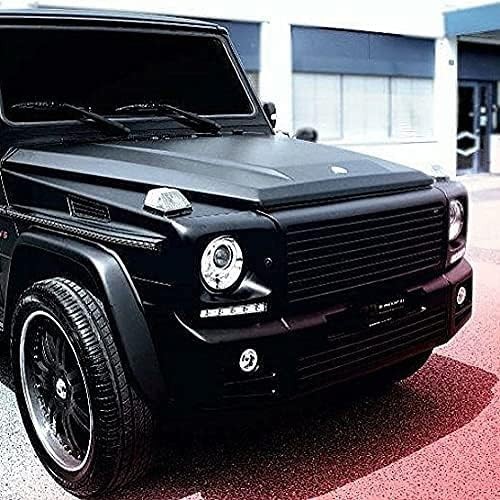 Universal Fit Black Matte Vinyl Car Wrap – 0.5FT x 5FT Roll for Easy Application