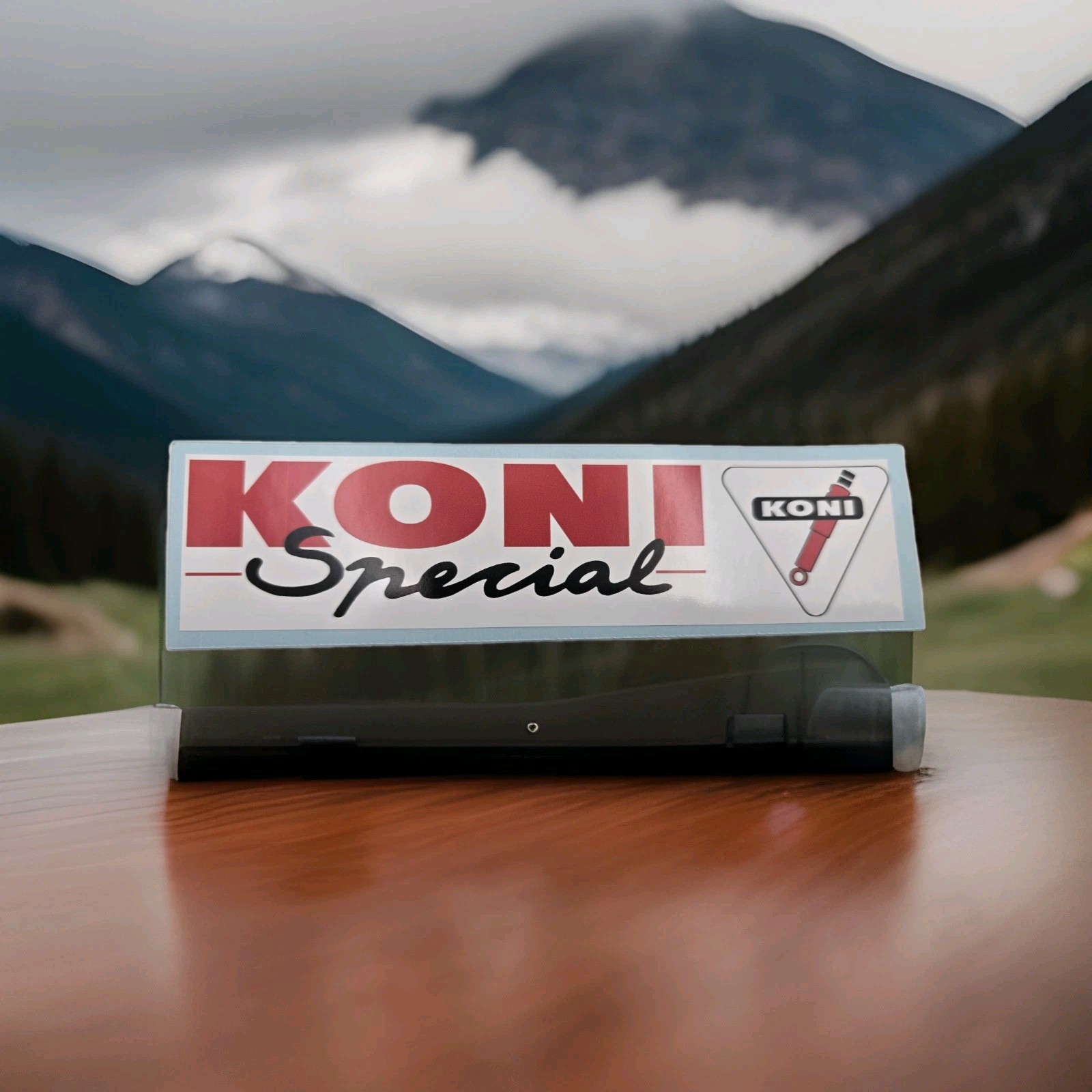 VINTAGE TWO KONI SHOCKS RACING STICKER DECAL Toolbox Laptop 6″x1.5″