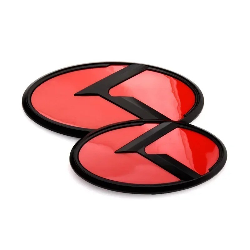 1Pcs X 3D ABS K Logo Car Front Hood Rear Trunk Logo Emblem Badge Stickers for Ki