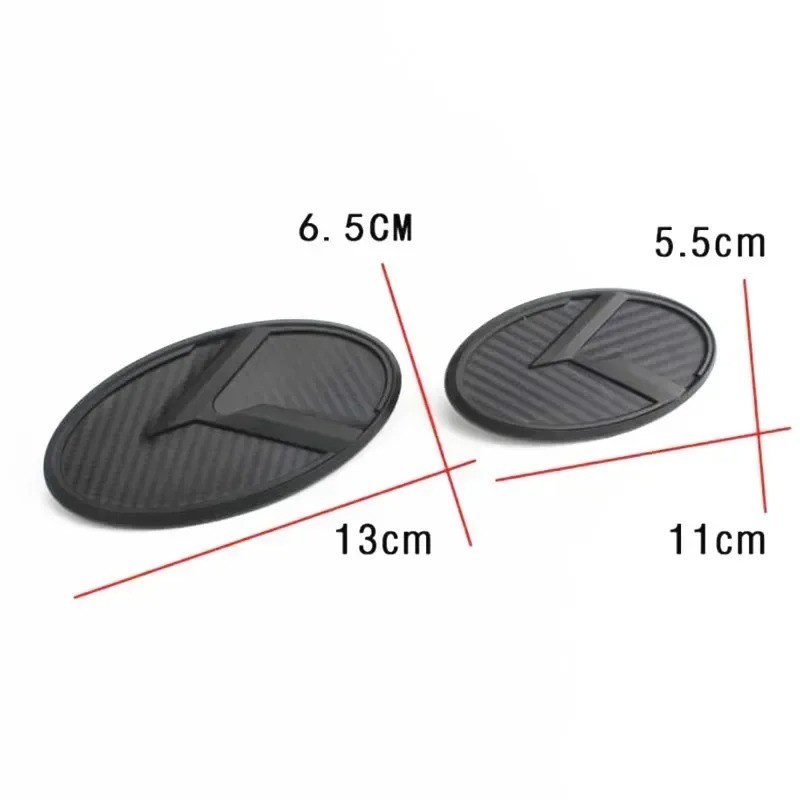 1Pcs X 3D ABS K Logo Car Front Hood Rear Trunk Logo Emblem Badge Stickers for Ki