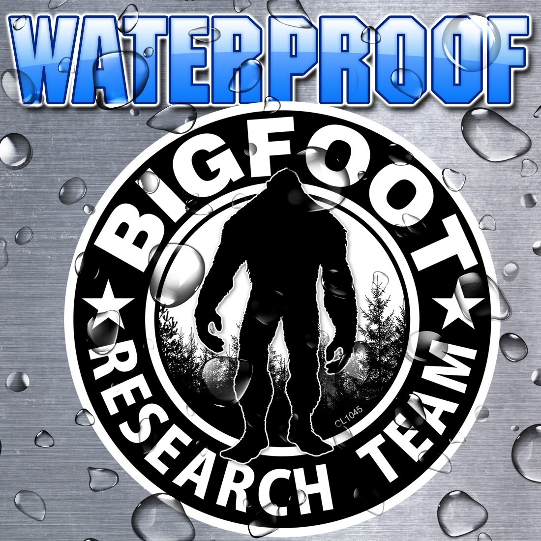 Bigfoot Research Team “BLACK” Sticker -Sasquatch Yeti Truck Window Decal CL1045