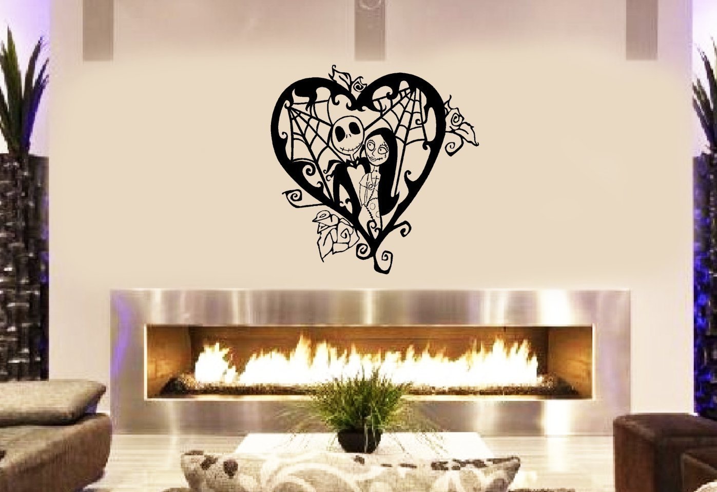 Jack Sally love connection Nightmare Before Christmas Decal sticker wall poster