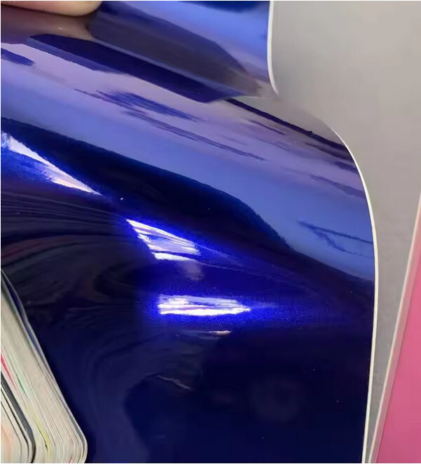 50FT x 5FT Premium Glossy Metallic Pearl Vinyl Car Wrap Film Sticker Blueberry