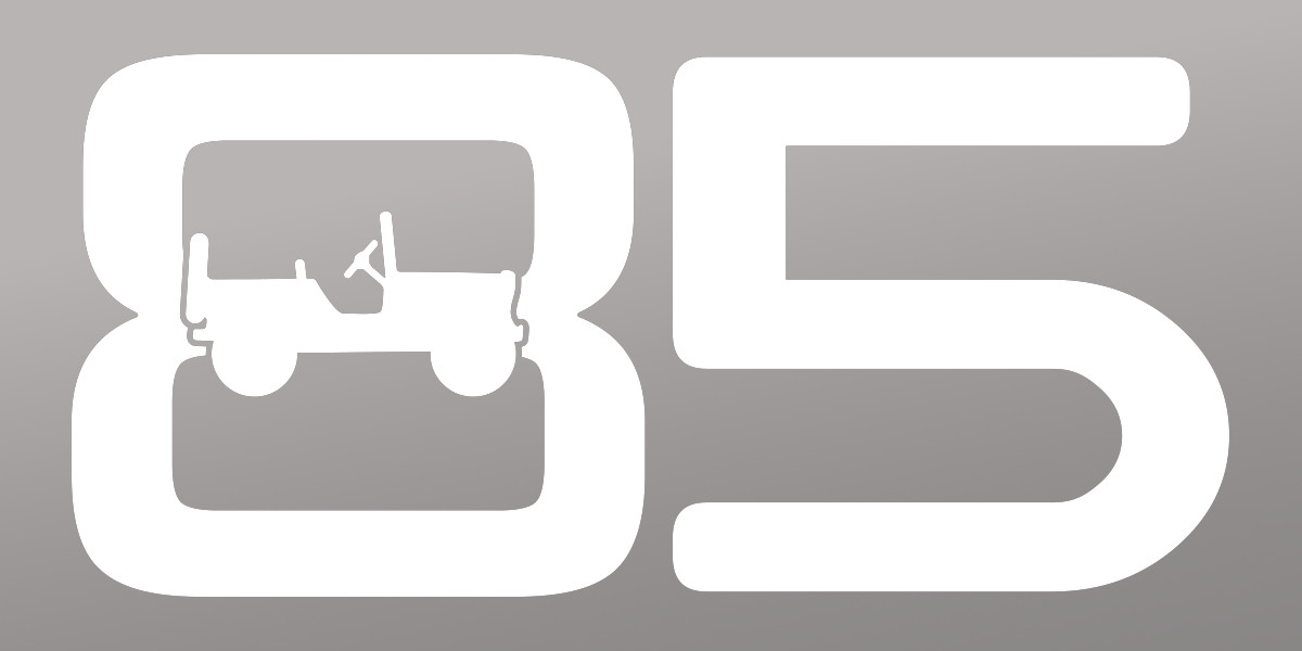 85th Anniversary decal for Jeep SET OF 2 Custom design choose color