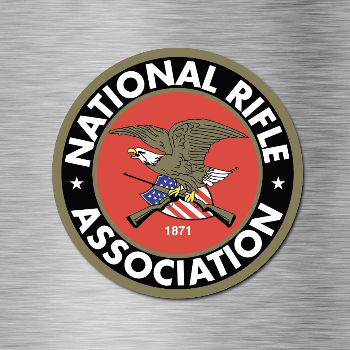 (2) NRA National Rifle Association Gun 2nd Amendment Vinyl Sticker Decal 3″x3″