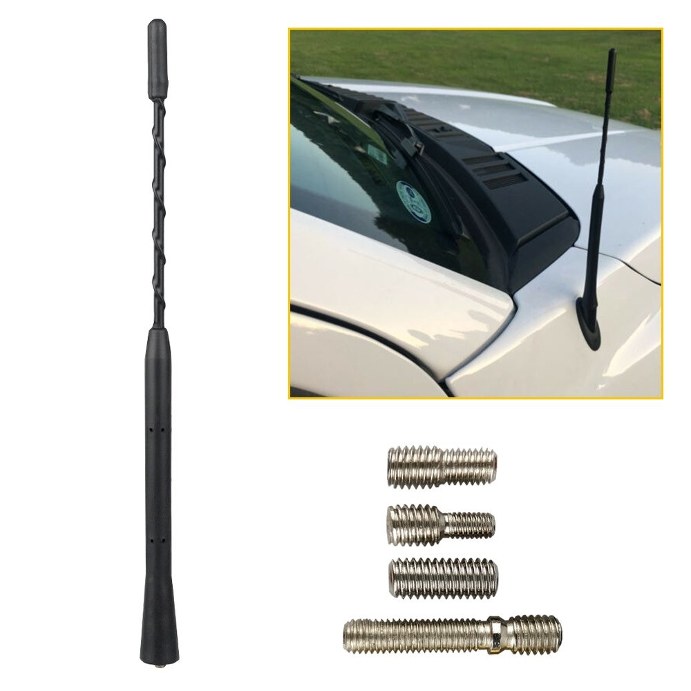 9″ Universal Car Antenna Radio AM/FM Antena Roof Mast Long Whip OEM Repla H