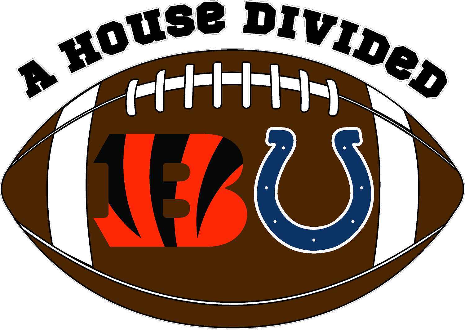 A House Divided Football Teams Decals