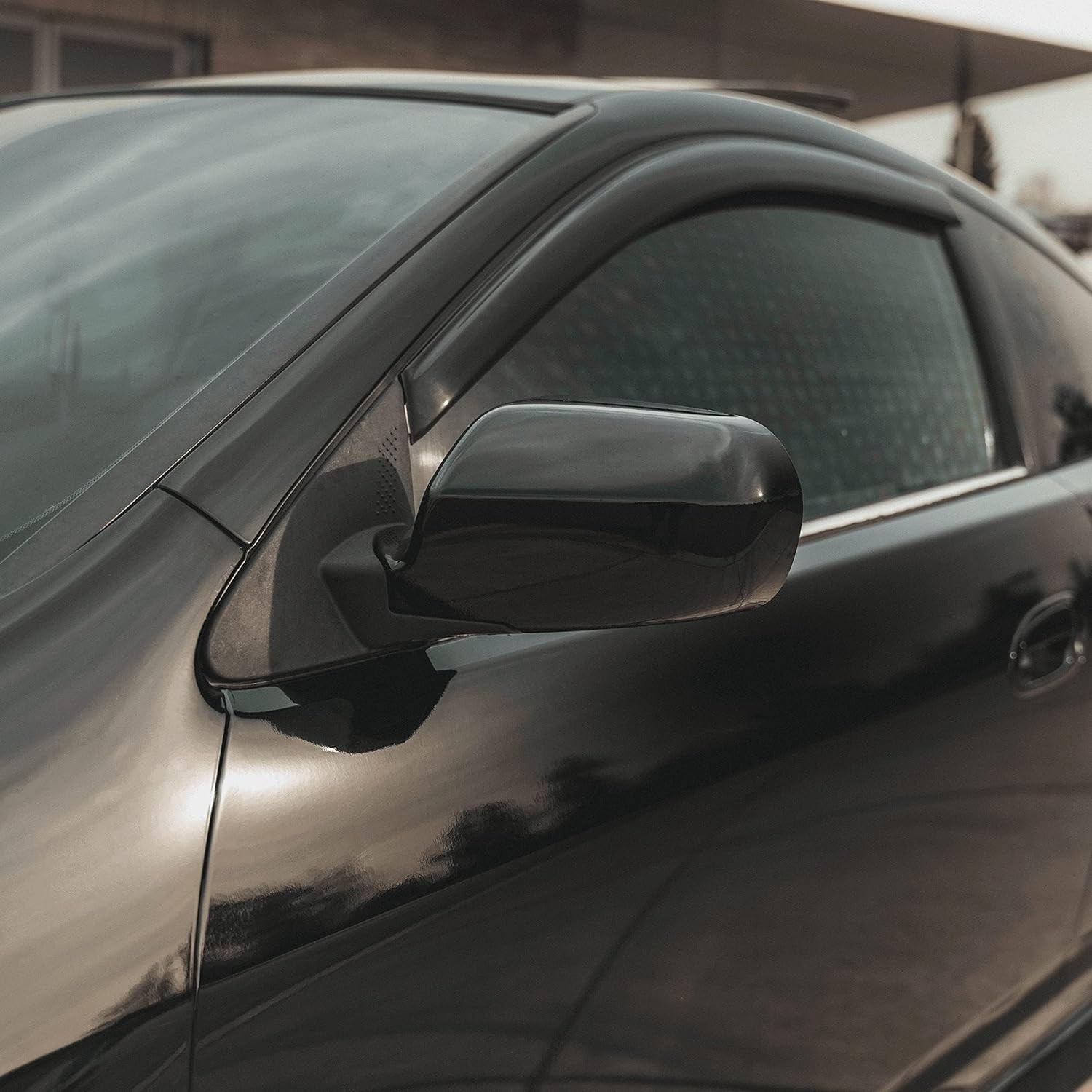Stretchable Gloss Black Vinyl Wrap 1/2ft x 5ft – No Bubbles, Professional Finish