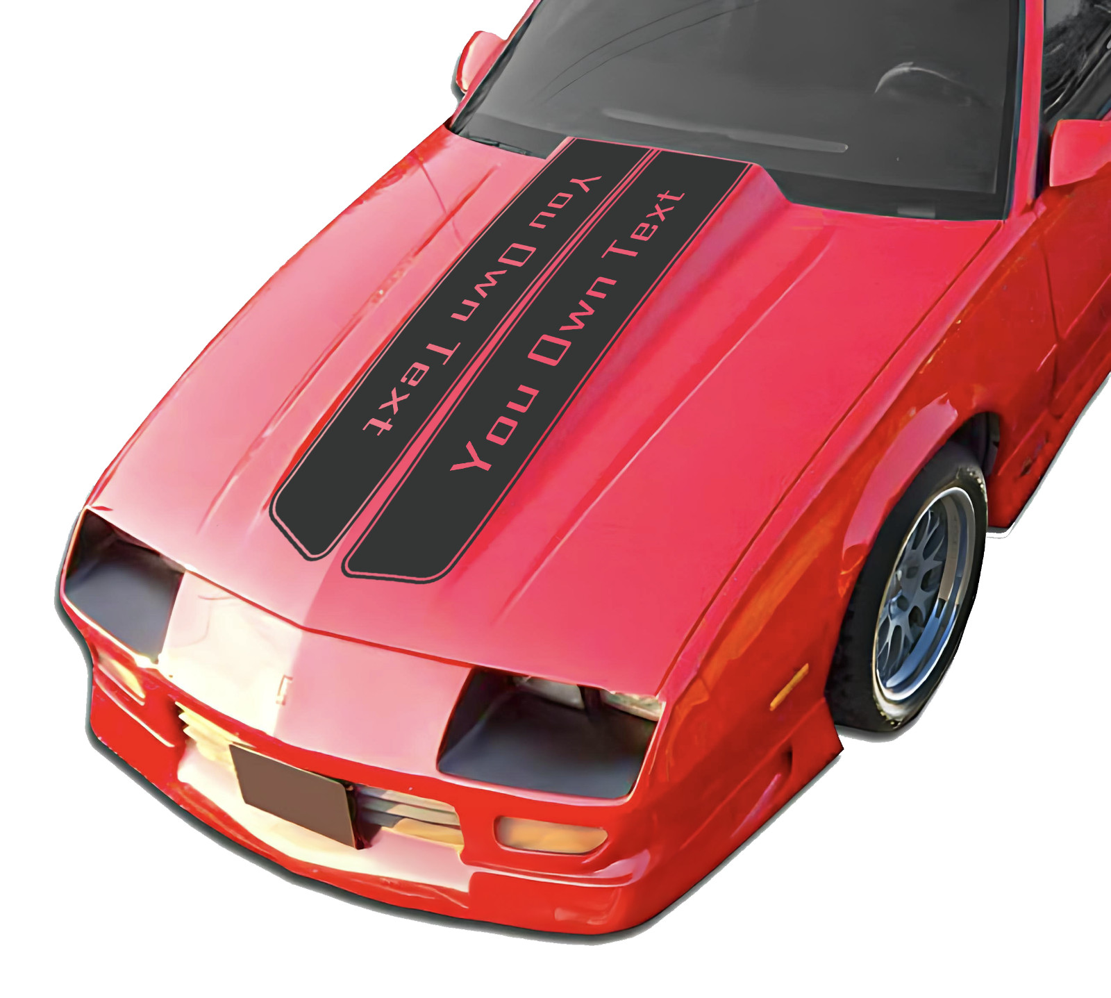 Rally Hood Decals Racing Stripes Fit Any Car or Truck DIY Add your Own Text
