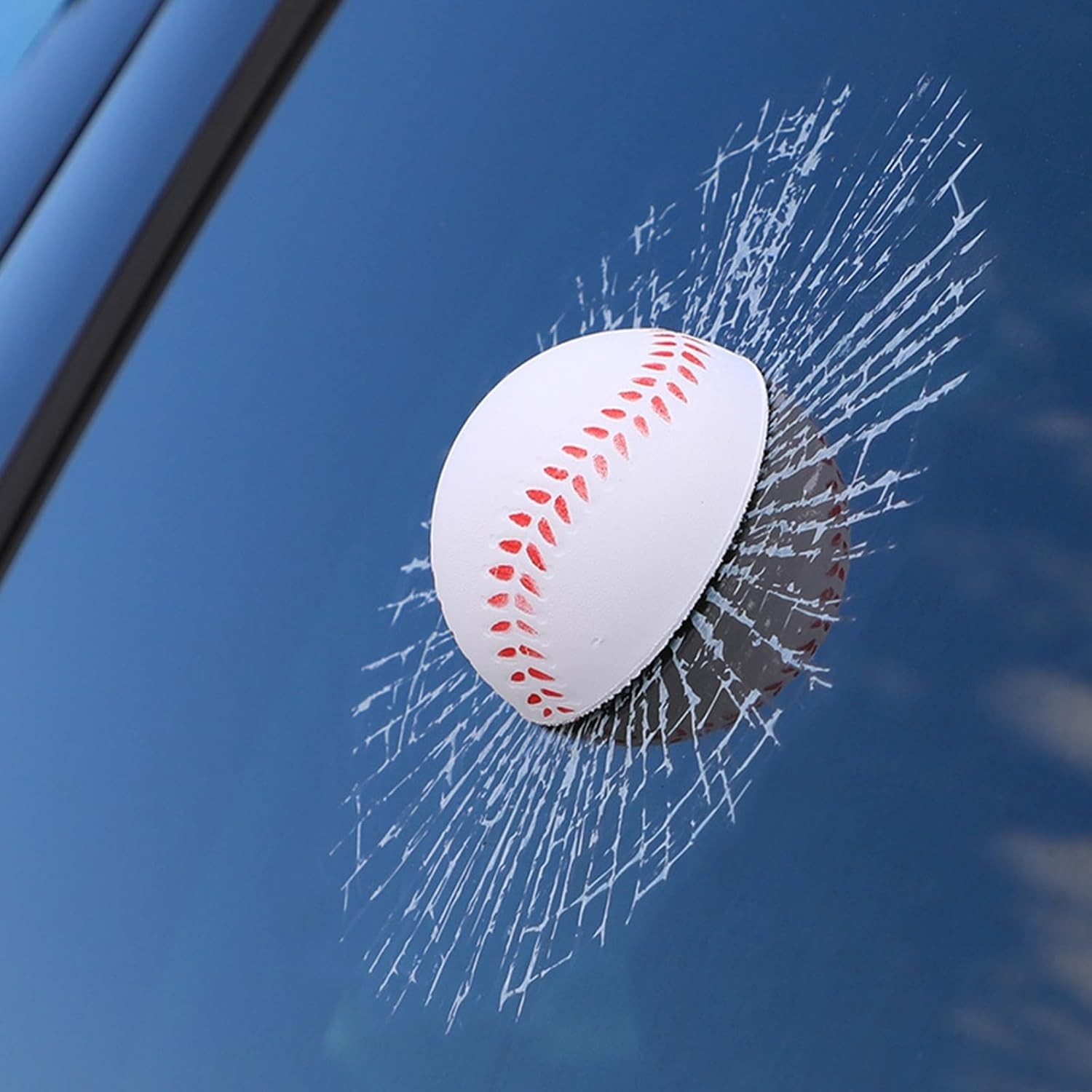 Durable Funny Baseball 3D Car Sticker – Waterproof & Easy to Apply