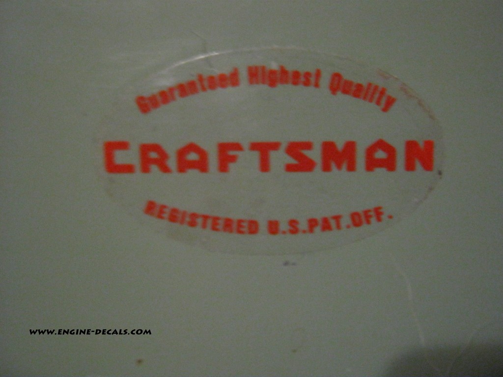 Craftsman Tools vintage 40’s WWII era decal 2-1/8″ long tool box Silver Set 2