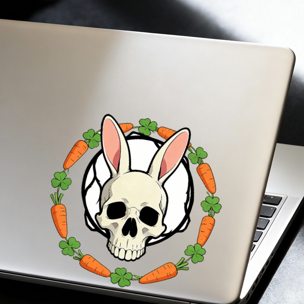 Animal Skull Stickers Vinyl Waterproof Customizable for Window Laptop Motorcycle