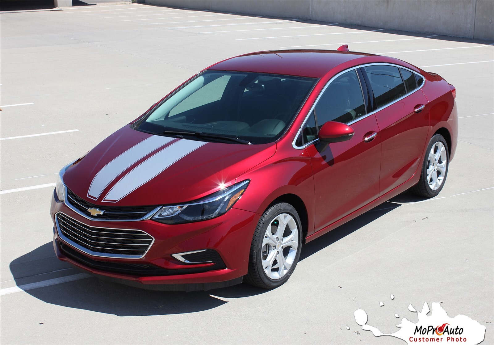 DRIFT RALLY Chevy Cruze Racing Stripes 2016-2019 Hood Vinyl Graphics Decals Kit