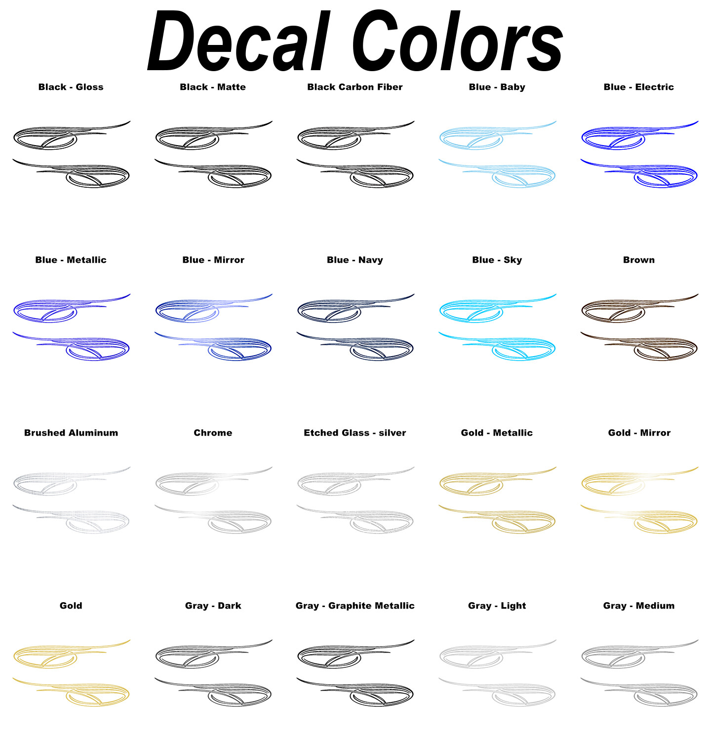 High-Quality Vinyl Pinstripe / Scroll Decal -Many Colors & Sizes- Free Shipping!