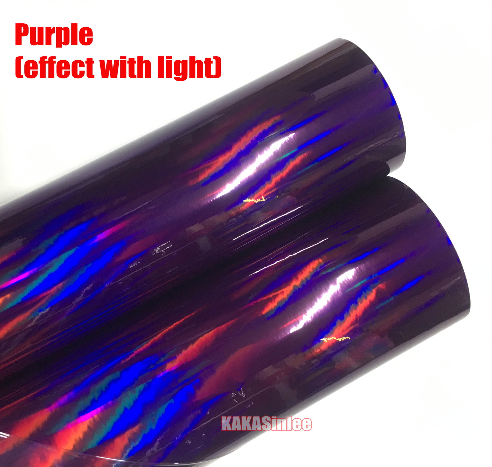 50FT PUR Holographic Laser Chrome Glitter Whole Car Vinyl Wrap Holo Sticker US