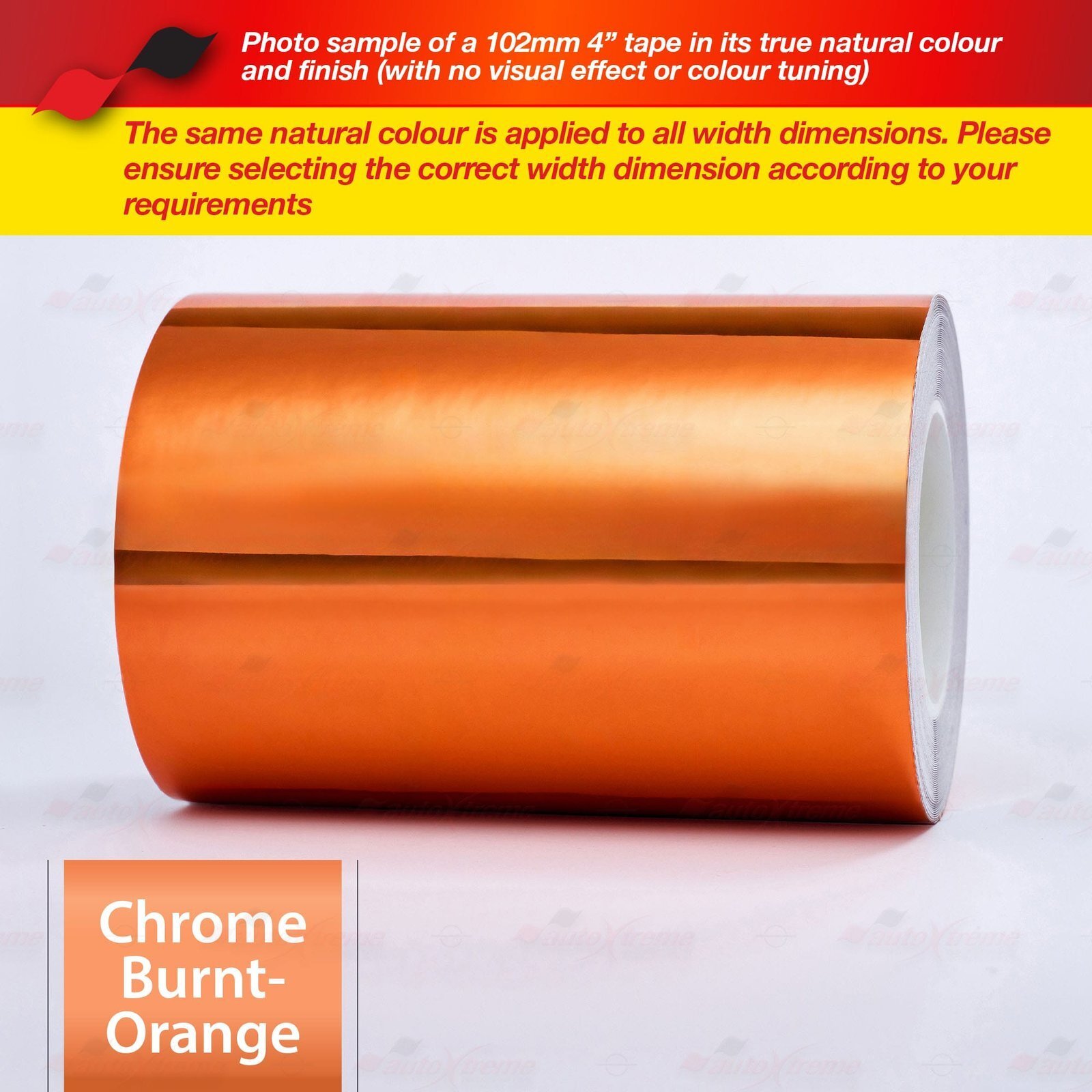 3/4″ 19mm PinStriping Pin Stripe Styling Decal Vinyl Sticker CHROME BURNT-ORANGE
