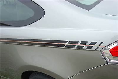 Fade Upper Pin Stripe Striping Decals Vinyl Graphics for 2005-2010 Ford Focus
