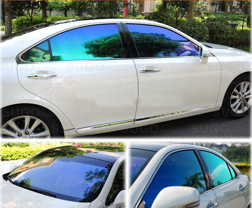 60″x12″ Chameleon Neo Blue Headlight Color Glass/Plastic Lens Tint Film Wrap