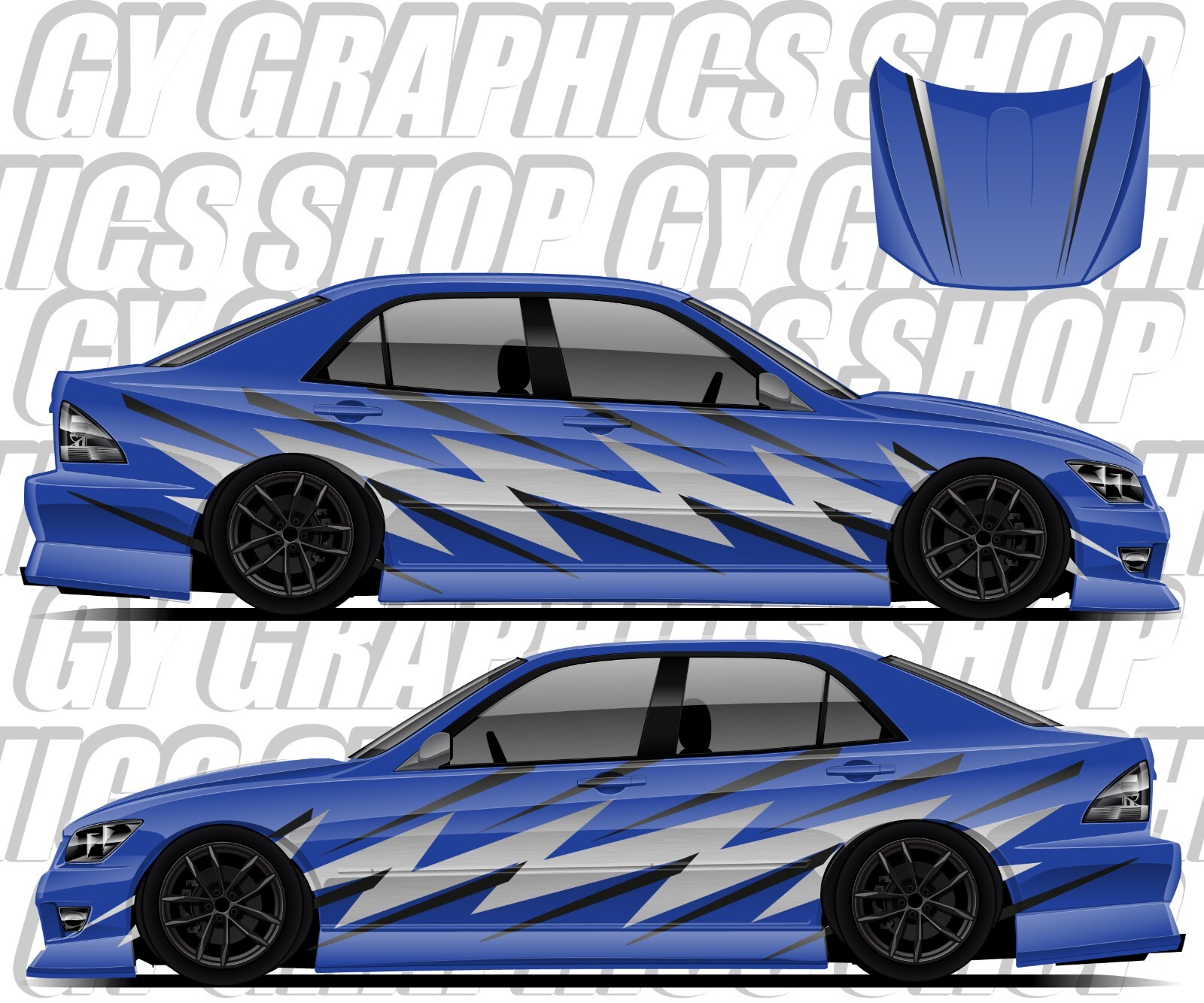 REITO-Livery Custom Racing Decals Drift Racing Door Banner JDM Side
