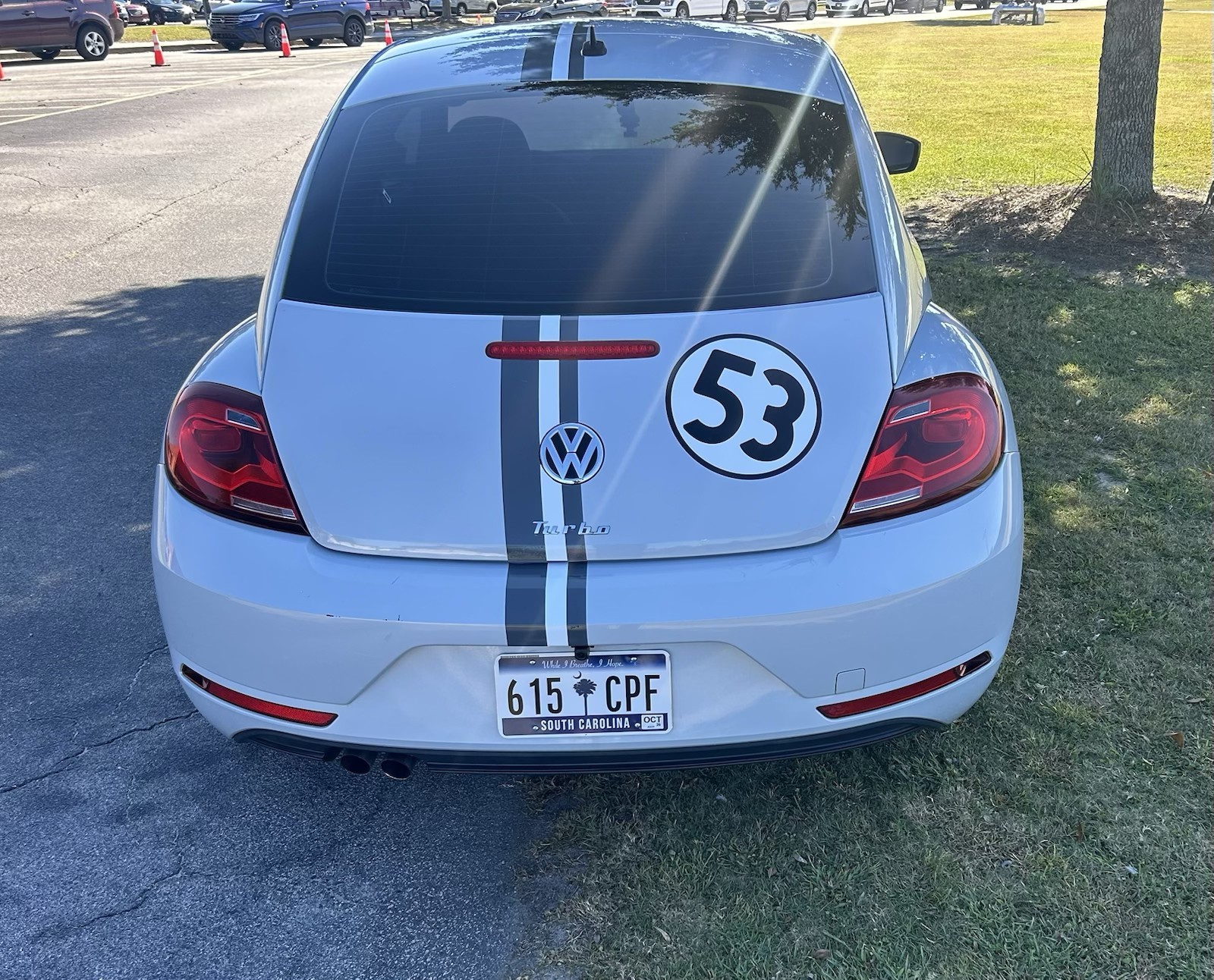 New Dark Herbie The Love Bug Decal Sticker Kit GRAYSCALE