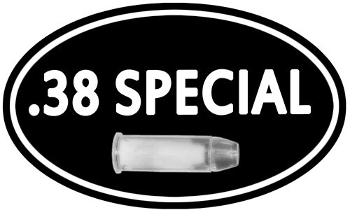38 SPECIAL Ammo Can DECALS 2 PACK 5″x3inch Oval 38 SPL Gun Vinyl Stickers