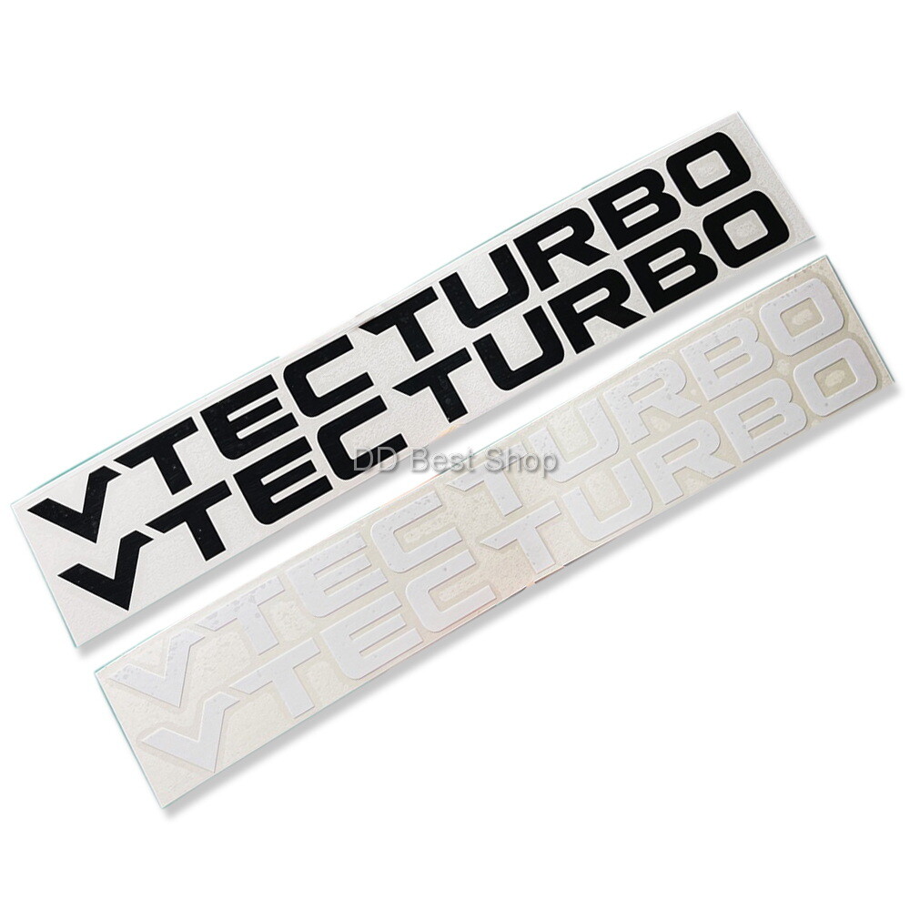 Sticker Dicut Decal JDM VTEC TURBO L/R For Honda Civic City Ctr TypeR FK Set2pcs
