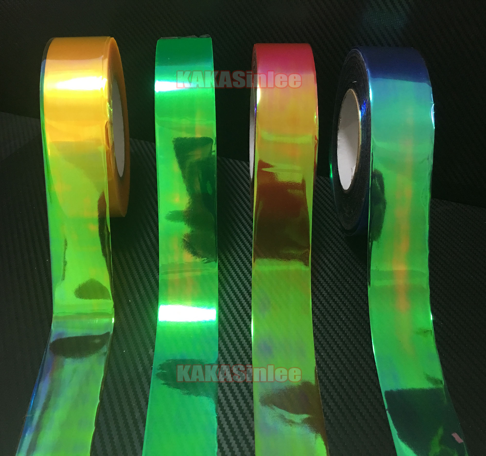 Glossy Car Chameleon Mirror Headlight Taillight Vinyl Wrap Tint Tape Sticker CF