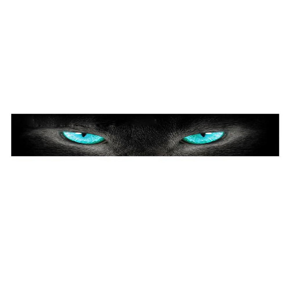 Car Rear Window Graphic Sticker Vinyl 3D Blue Eye Sunshade Decal Self Adhesive