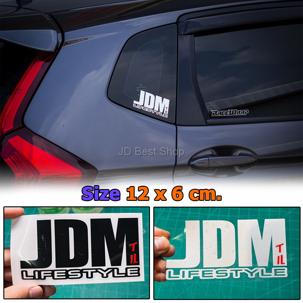 JDM LIFESTYLE Jap Car Trucks Stickers Dicut Vinyl Decal Glass Corner Sport Drift