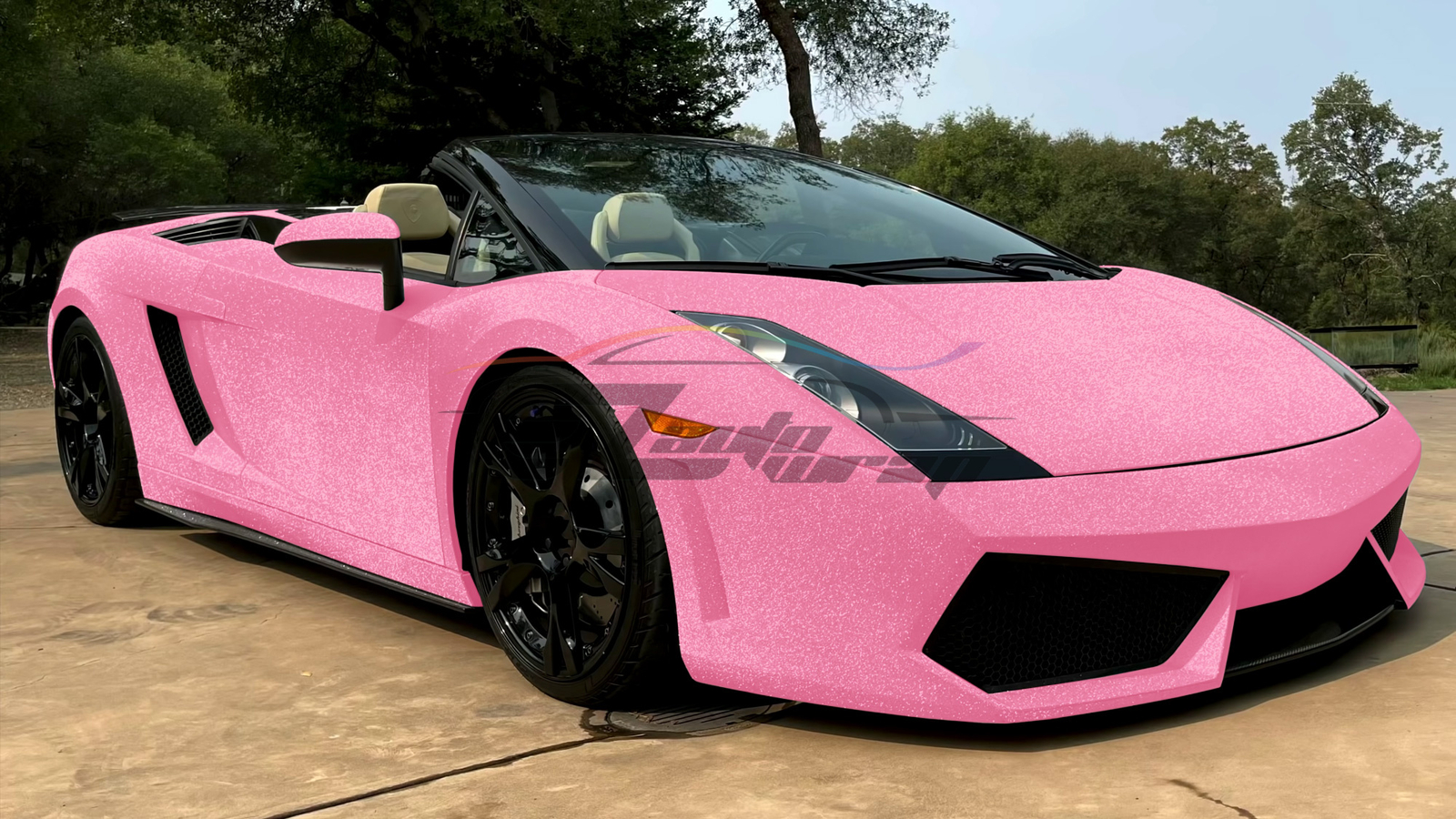 Matte Glitter Pink Frosted Sparkle Sticker Decal Sheet Car Vinyl Wrap Film DIY