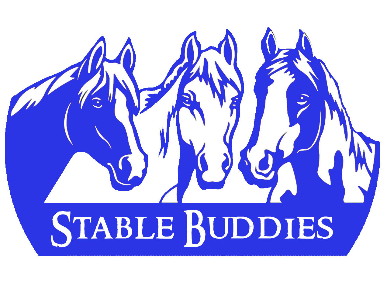 Stable Buddies Horses Vinyl Decal Car Truck Window Van Trailer Tablet Notebook