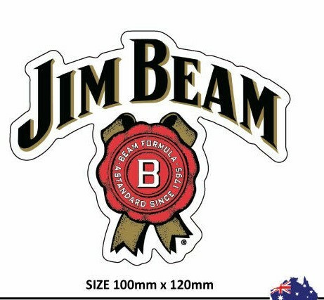 QTY 20 X JIM BEAM Stickers 4×4 Mancave BBQ BOAT CAR Trailer