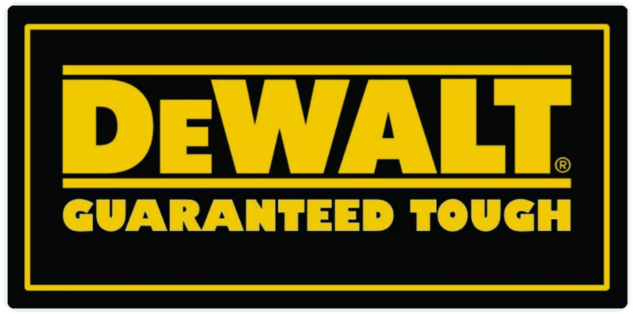 DEWALT TOOLS Guaranteed Tough Vinyl Sticker Graphic Garage Truck Decal