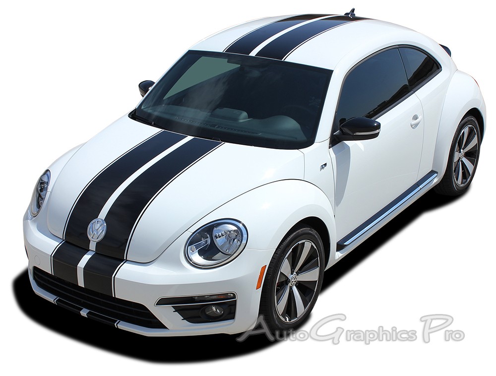 2012-2019 Volkswagen Beetle RALLY Hood Bumper Roof Vinyl Graphics Decals Stripes