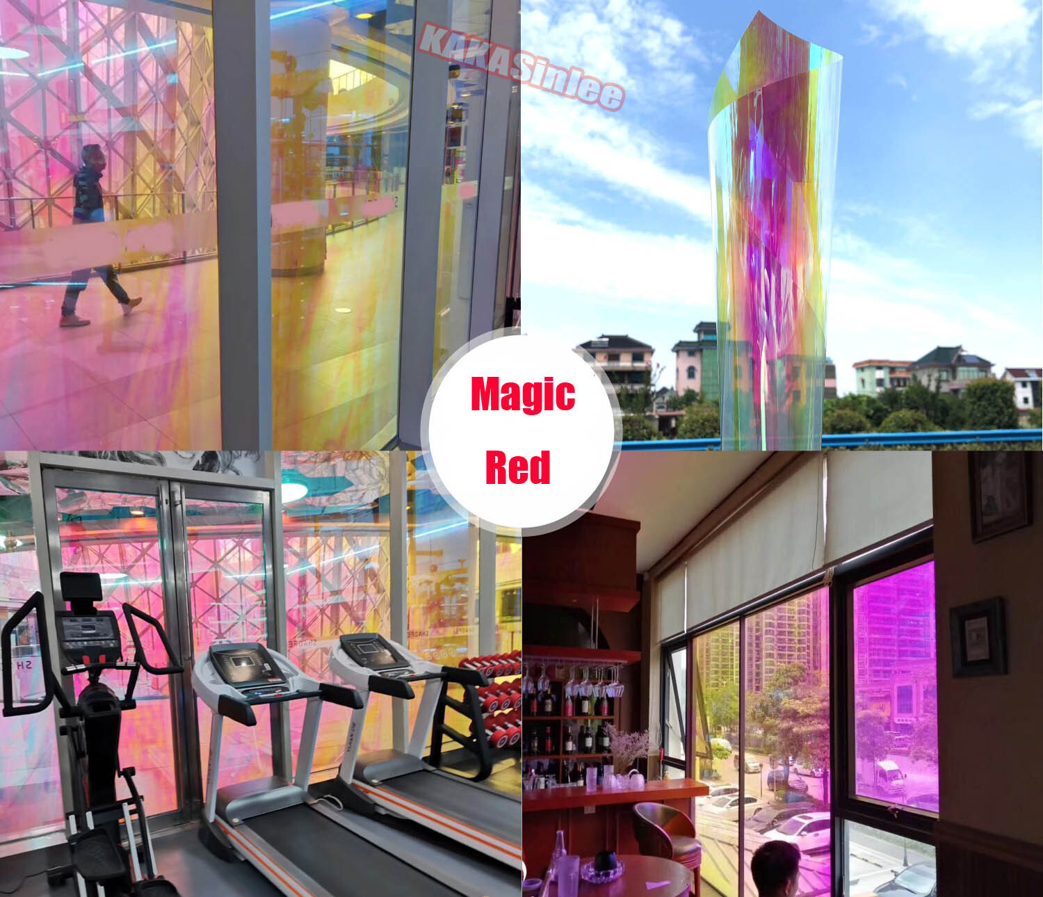 54inch Wide Flat Chameleon Iridescent Sheet Wrap Window Film Glass Sticker Tint