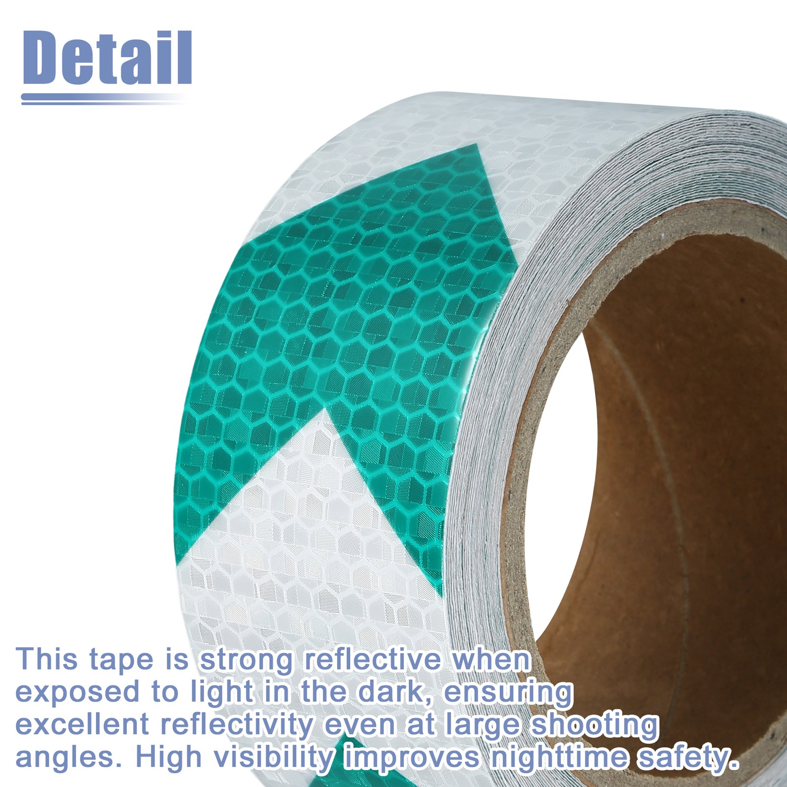 Universal Piece of 1 5cm x 10m Arrow Car Reflective StickersSafety Warning Tape