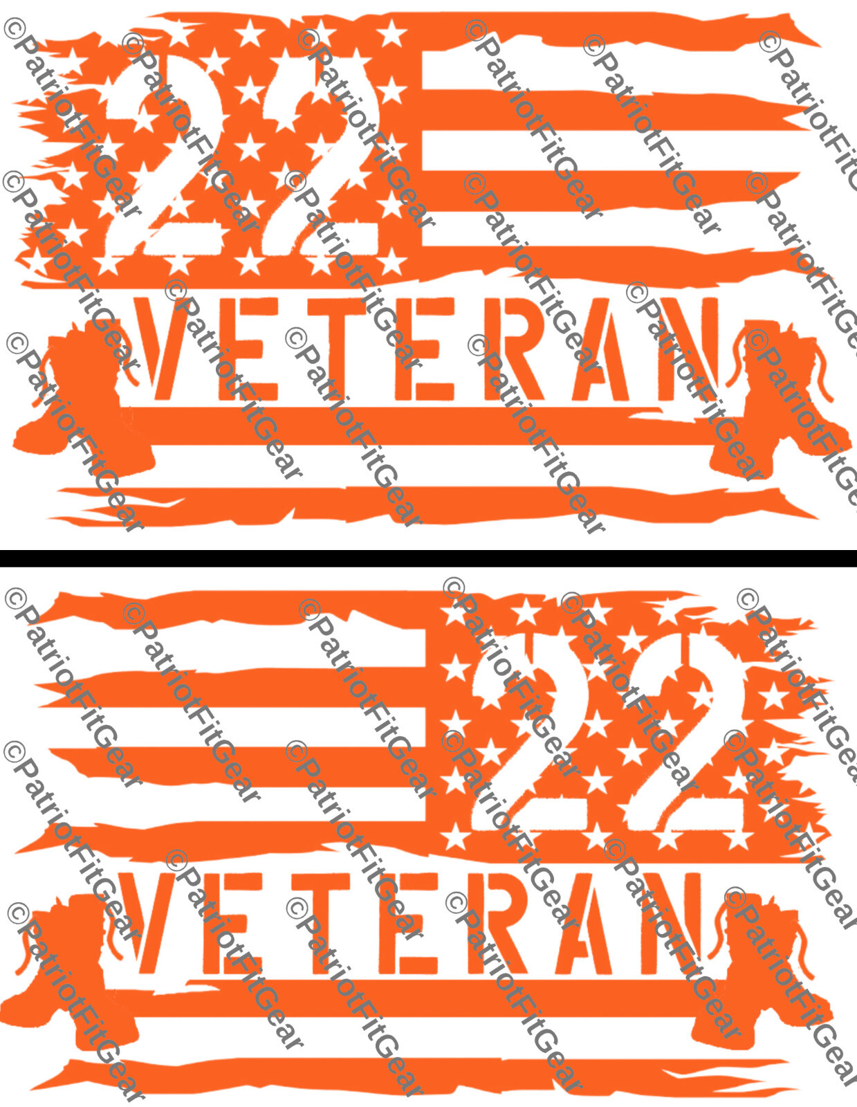 Veteran 22,PTSD The War Within,Support Our Troops,Military,Custom Vinyl Decals