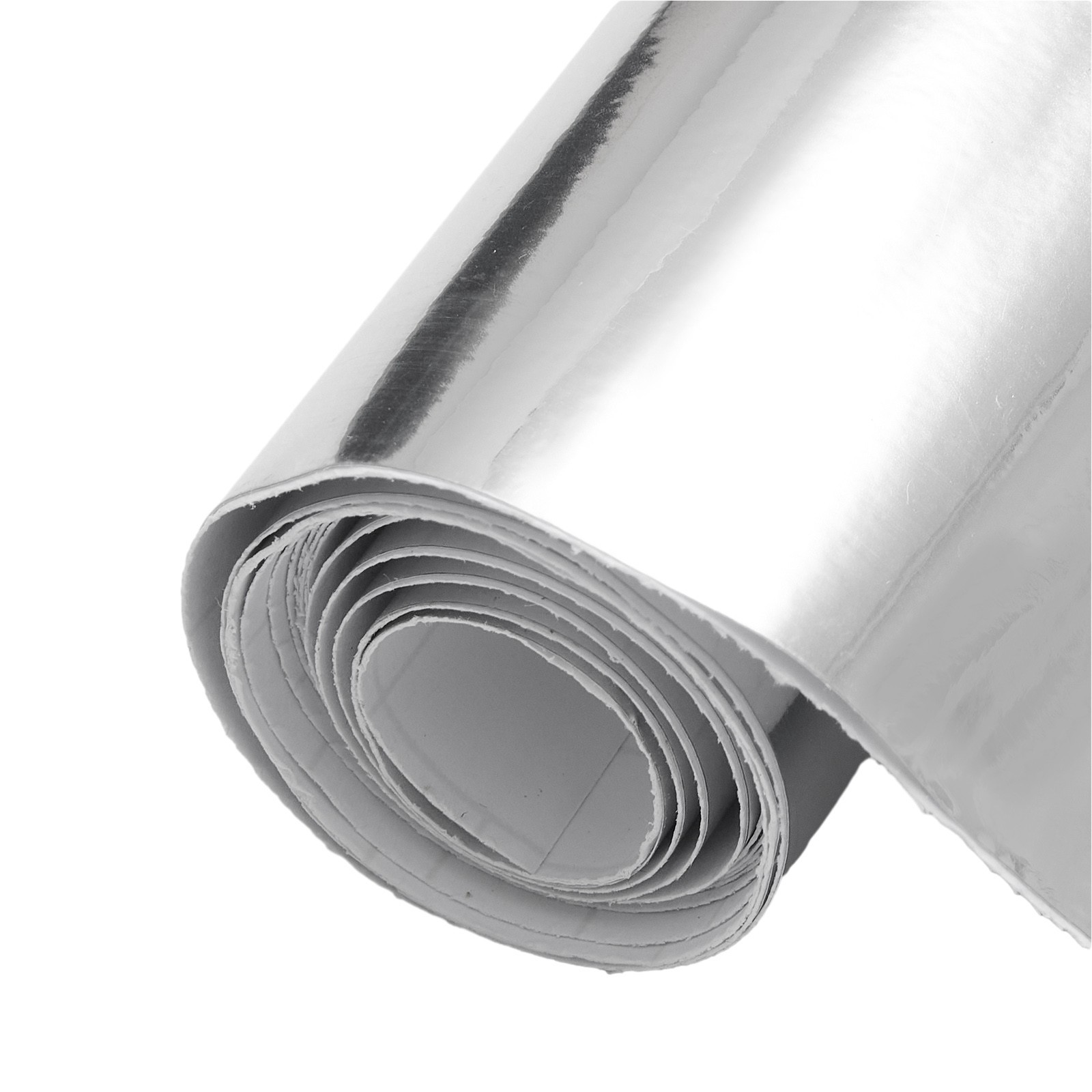 Silver Chrome Mirror Vinyl Wrap Film Roll Sheet Air Bubble 12 X 60 In